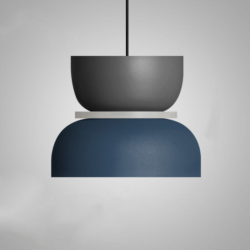 Modern Colorful LED Pendant Light Adjustable Height Metal Fixture for Living Room 16
