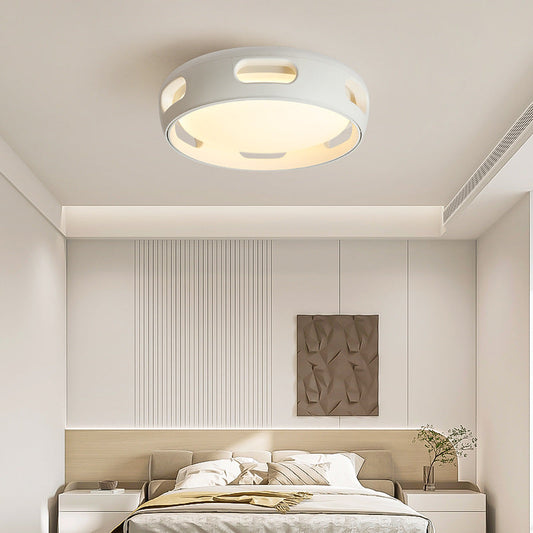 Modern Flush Mount Ceiling Fan Light with Dimmable LED | Stylish Acrylic Shade for Bedroom or Living Room 1
