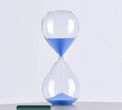 5 Minute Sand Timer | Elegant Glass Hourglass Design with Multiple Time Settings | Home and Office Decor 0