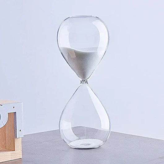 5 Minute Sand Timer | Elegant Glass Hourglass Design with Multiple Time Settings | Home and Office Decor 1