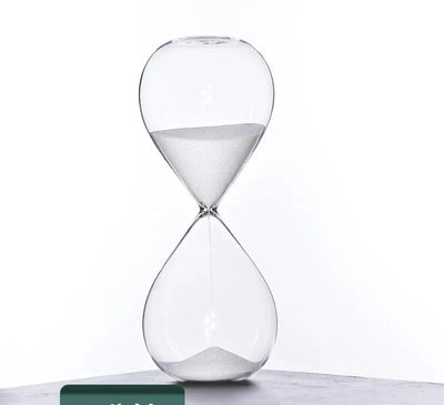 5 Minute Sand Timer | Elegant Glass Hourglass Design with Multiple Time Settings | Home and Office Decor 4