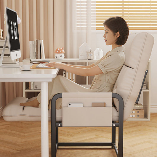Accent Chair | Tech Fabric | Rounded Design | Armrest and Backrest | Home Office 1