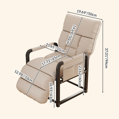 Accent Chair | Tech Fabric | Rounded Design | Armrest and Backrest | Home Office 3