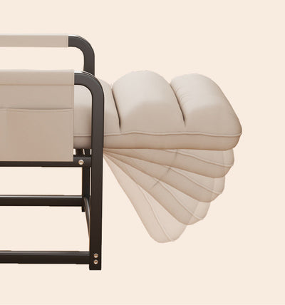 Accent Chair | Tech Fabric | Rounded Design | Armrest and Backrest | Home Office 4