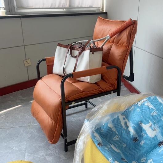 Accent Chair | Tech Fabric | Rounded Design | Armrest and Backrest | Home Office 7