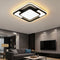 AcrylicAura | Modern Energy-Efficient LED Flush Mount Ceiling Light in Iron and Acrylic