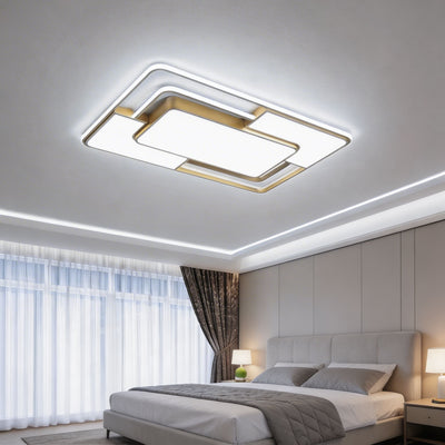 AcrylicAura | Modern Energy-Efficient LED Flush Mount Ceiling Light in Iron and Acrylic 7