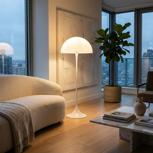 AcrylicGlow | Modern Adjustable LED Floor Lamp for Living Room Ambiance 4