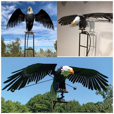 AeroBird | Elegant Metal Bird Wind Spinner Garden Ornament for Outdoor Decor 4