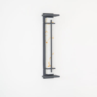 AlabasterGlow | Durable Waterproof Outdoor Wall Lantern with Integrated LED 0