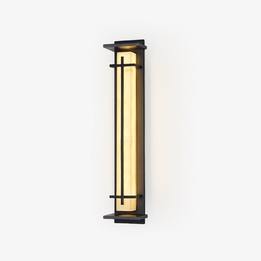 AlabasterGlow | Durable Waterproof Outdoor Wall Lantern with Integrated LED 1