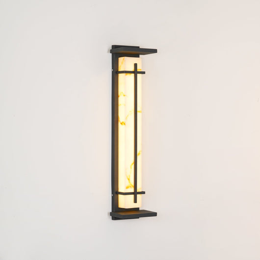 AlabasterGlow | Durable Waterproof Outdoor Wall Lantern with Integrated LED 8