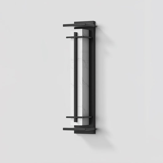 AlabasterGlow | Durable Waterproof Outdoor Wall Lantern with Integrated LED 9