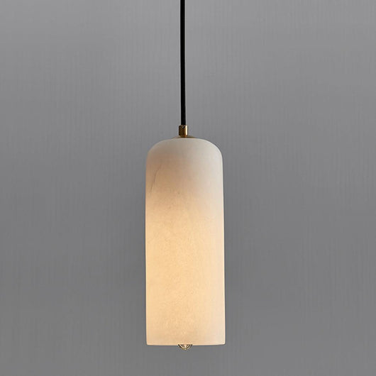 AlabasterGlow | Elegant Brass-Finished Pendant Light for Kitchen Island 0