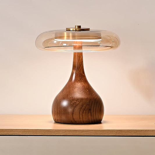 AndiGlass | Elegant Modern Glass Table Lamp for Bedroom and Living Room 0
