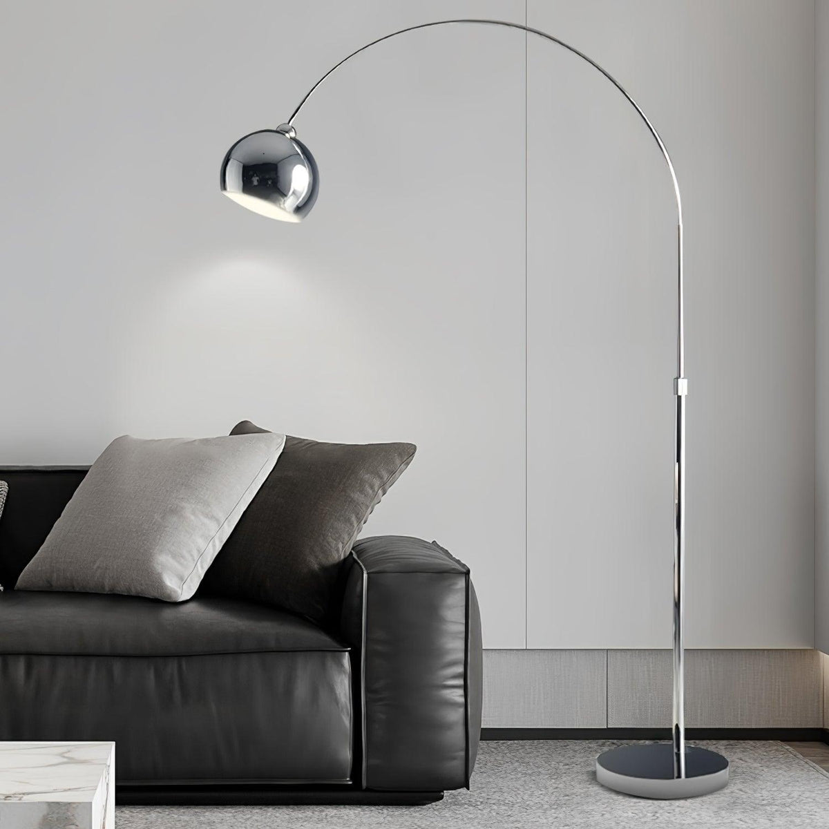 AnglerLamp | Modern Adjustable Floor Lamp with Chrome Finish for Living Room 5