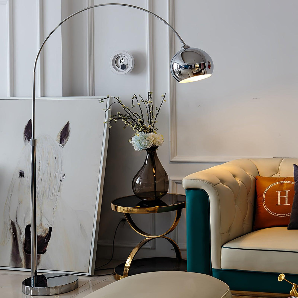 AnglerLamp | Modern Adjustable Floor Lamp with Chrome Finish for Living Room 6