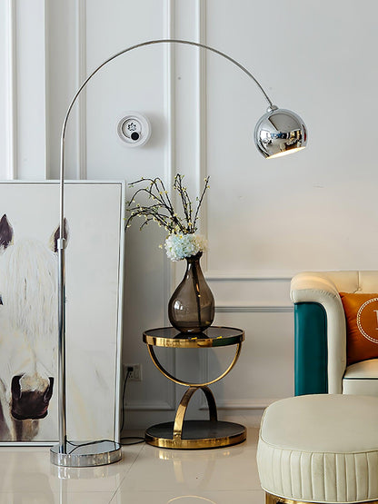 AnglerLamp | Modern Adjustable Floor Lamp with Chrome Finish for Living Room 7