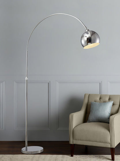 AnglerLamp | Modern Adjustable Floor Lamp with Chrome Finish for Living Room 8