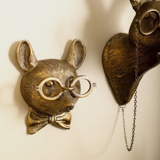 Animal Head Wall Art | Hand-Painted Resin Decoration | Unique Designs for Living Room or Office 11