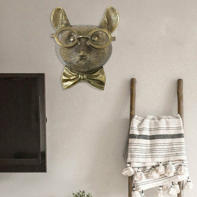 Animal Head Wall Art | Hand-Painted Resin Decoration | Unique Designs for Living Room or Office 2
