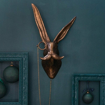 Animal Head Wall Art | Hand-Painted Resin Decoration | Unique Designs for Living Room or Office 6