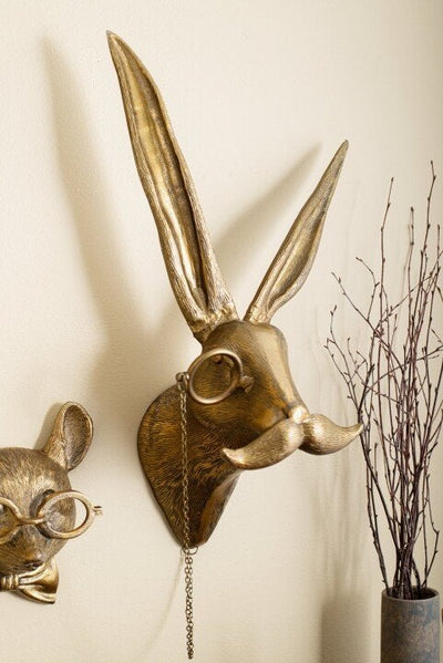 Animal Head Wall Art | Hand-Painted Resin Decoration | Unique Designs for Living Room or Office 8