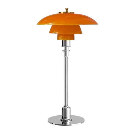 Apricity | Elegant Tiered Glass Table Lamp with Dimmable Feature in Gold or Silver 10