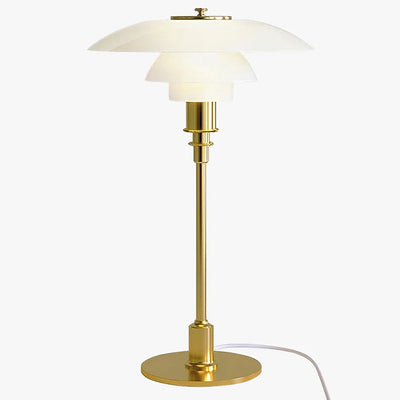 Apricity | Elegant Tiered Glass Table Lamp with Dimmable Feature in Gold or Silver 11