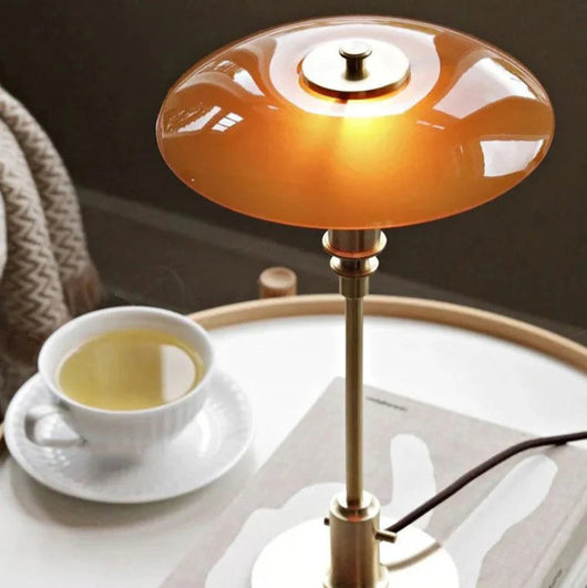 Apricity | Elegant Tiered Glass Table Lamp with Dimmable Feature in Gold or Silver 2