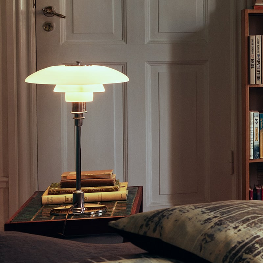 Apricity | Elegant Tiered Glass Table Lamp with Dimmable Feature in Gold or Silver 4