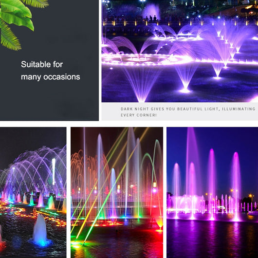 AquaGlow | Durable Color-Changing LED Underwater Fountain Light 6