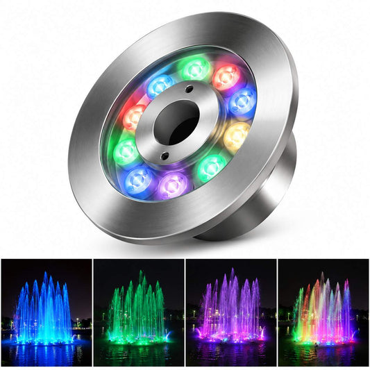 AquaGlow | Durable Color-Changing LED Underwater Fountain Light 70