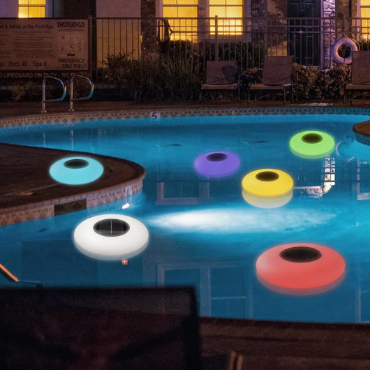 AquaGlow | Elegant Solar Floating Pool Light with Intelligent Sensor and Durable PE Shell 2
