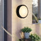AquaGlow | Modern Waterproof Round Outdoor Wall Light Fixture in Die-Cast Aluminum