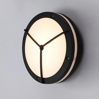 AquaGlow | Modern Waterproof Round Outdoor Wall Light Fixture in Die-Cast Aluminum 8