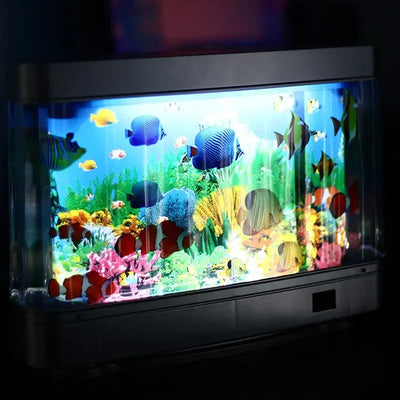 AquaGlow | Serene Animated Desk Top Aquarium Night Light for Relaxation 1