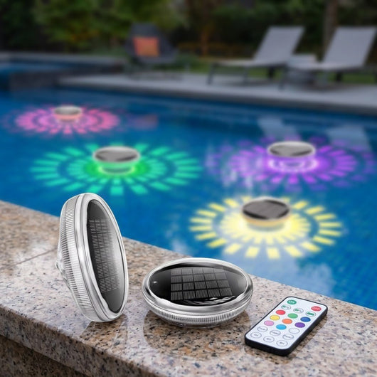AquaGlow | Vibrant Solar LED Floating Pool Lights with Remote Control 1