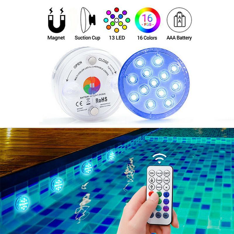 AquaGlow | Vibrant Waterproof LED Floating Pool Lights with Remote Control 3