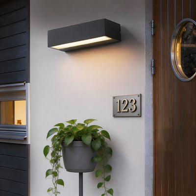 AquaLuxe | Modern Adjustable Outdoor Wall Light with LED and Color Control | Die-Cast Aluminum 0