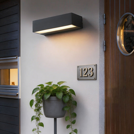 AquaLuxe | Modern Adjustable Outdoor Wall Light with LED and Color Control | Die-Cast Aluminum 0