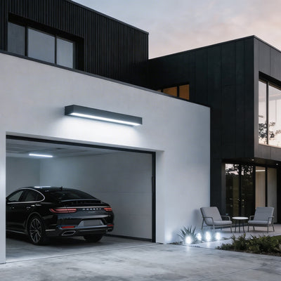 AquaLuxe | Modern Adjustable Outdoor Wall Light with LED and Color Control | Die-Cast Aluminum 1