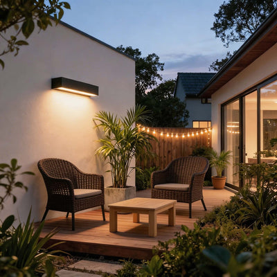 AquaLuxe | Modern Adjustable Outdoor Wall Light with LED and Color Control | Die-Cast Aluminum 2