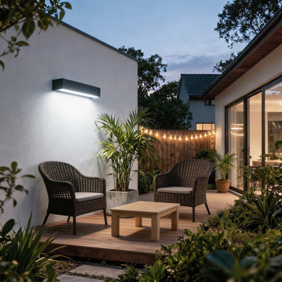 AquaLuxe | Modern Adjustable Outdoor Wall Light with LED and Color Control | Die-Cast Aluminum 4