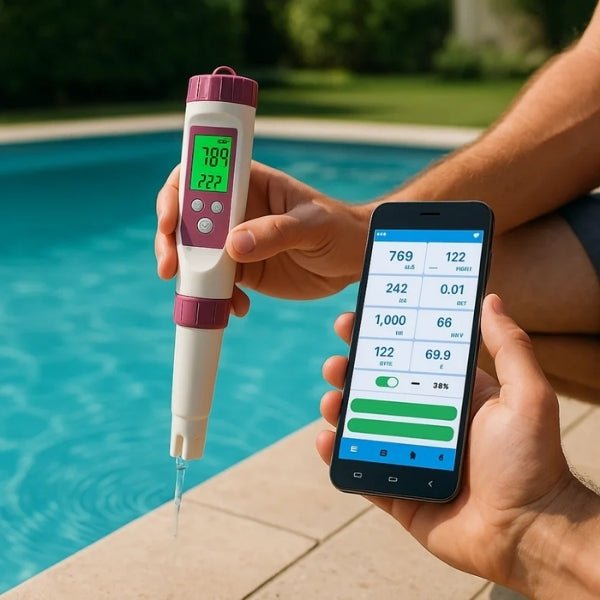 AquaSense | Digital Pool Water Tester with 7-in-1 Measurement for Accurate Water Quality Monitoring 0