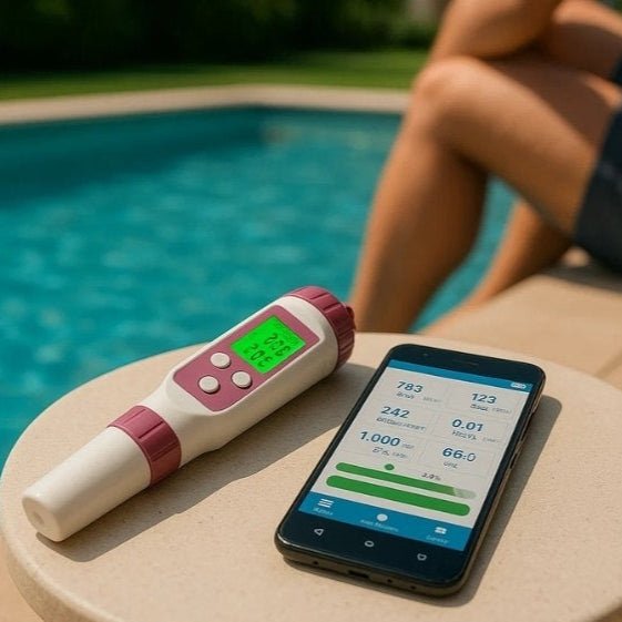 AquaSense | Digital Pool Water Tester with 7-in-1 Measurement for Accurate Water Quality Monitoring 2