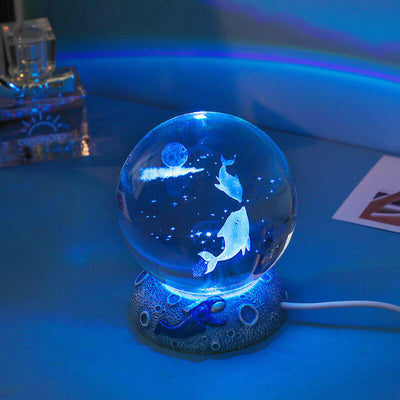 AquaSphere | Elegant 3D Laser Engraved Crystal Night Light 11