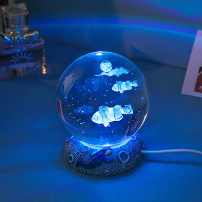 AquaSphere | Elegant 3D Laser Engraved Crystal Night Light 12