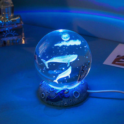 AquaSphere | Elegant 3D Laser Engraved Crystal Night Light 6