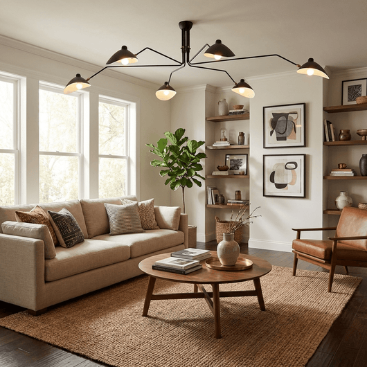 ArachnidGlow | Elegant Modern Flush Mount Ceiling Light Fixture 6